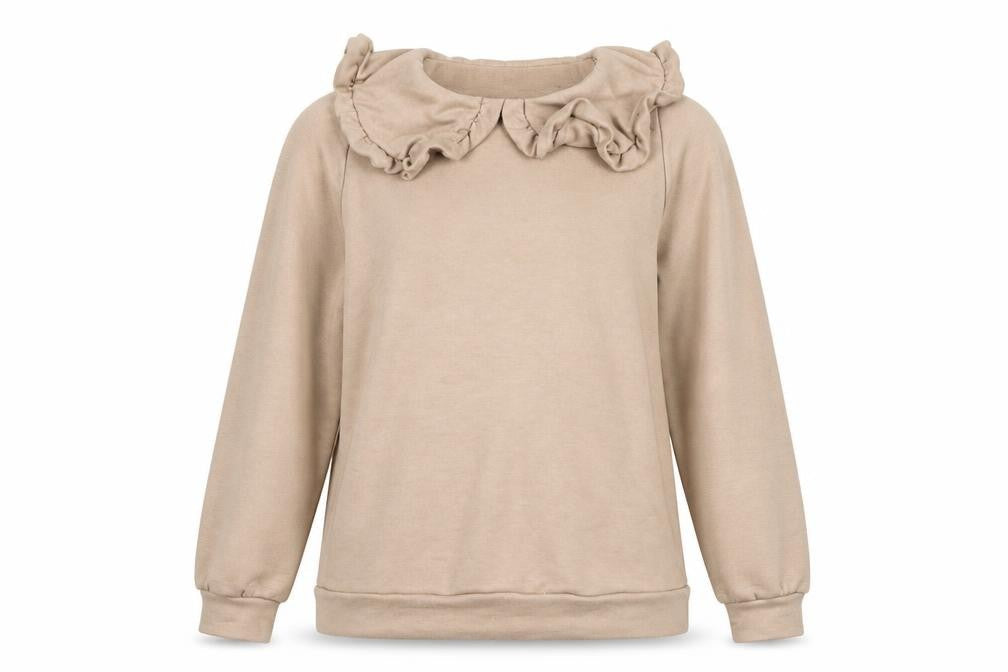 Boohoo Womens Beige   Pullover Sweatshirt Size 12