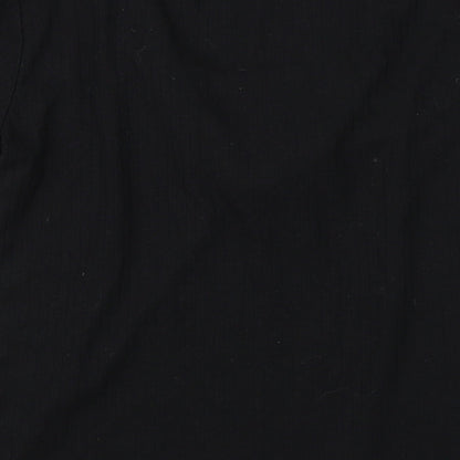 Brand and care label for Select women’s black basic t-shirt, size UK 6
