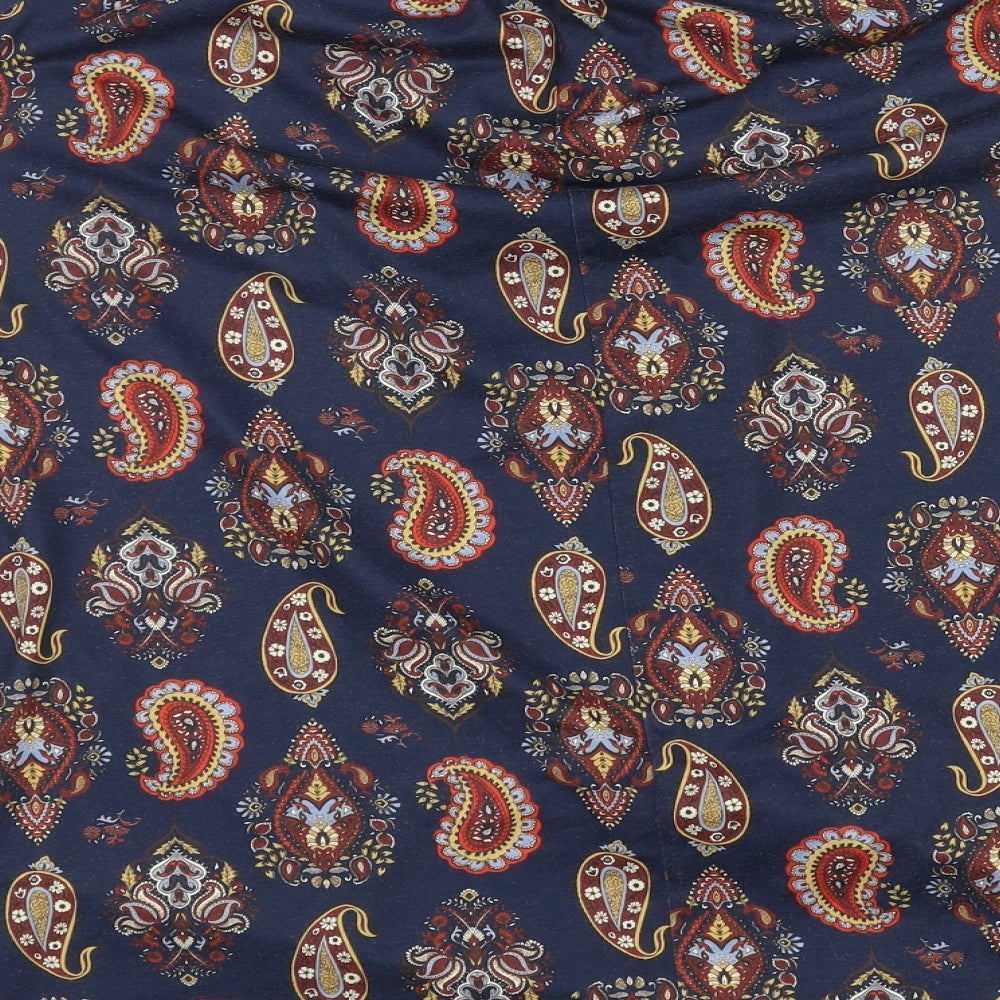 Simply Be Womens Blue Floral  Basic Blouse Size 12