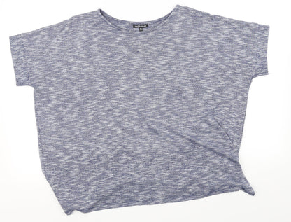 Front view of Warehouse women’s grey basic t-shirt, size UK 14