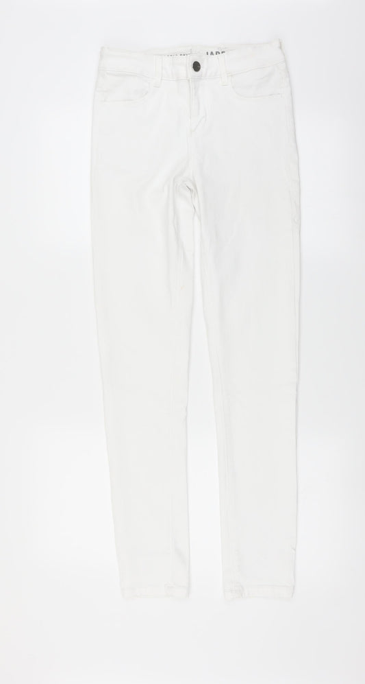 Preworn Womens White   Skinny Jeans Size 8 L31 in