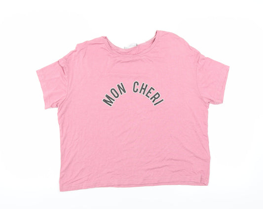 New Look Womens Pink   Basic T-Shirt Size S  - Mon Cheri