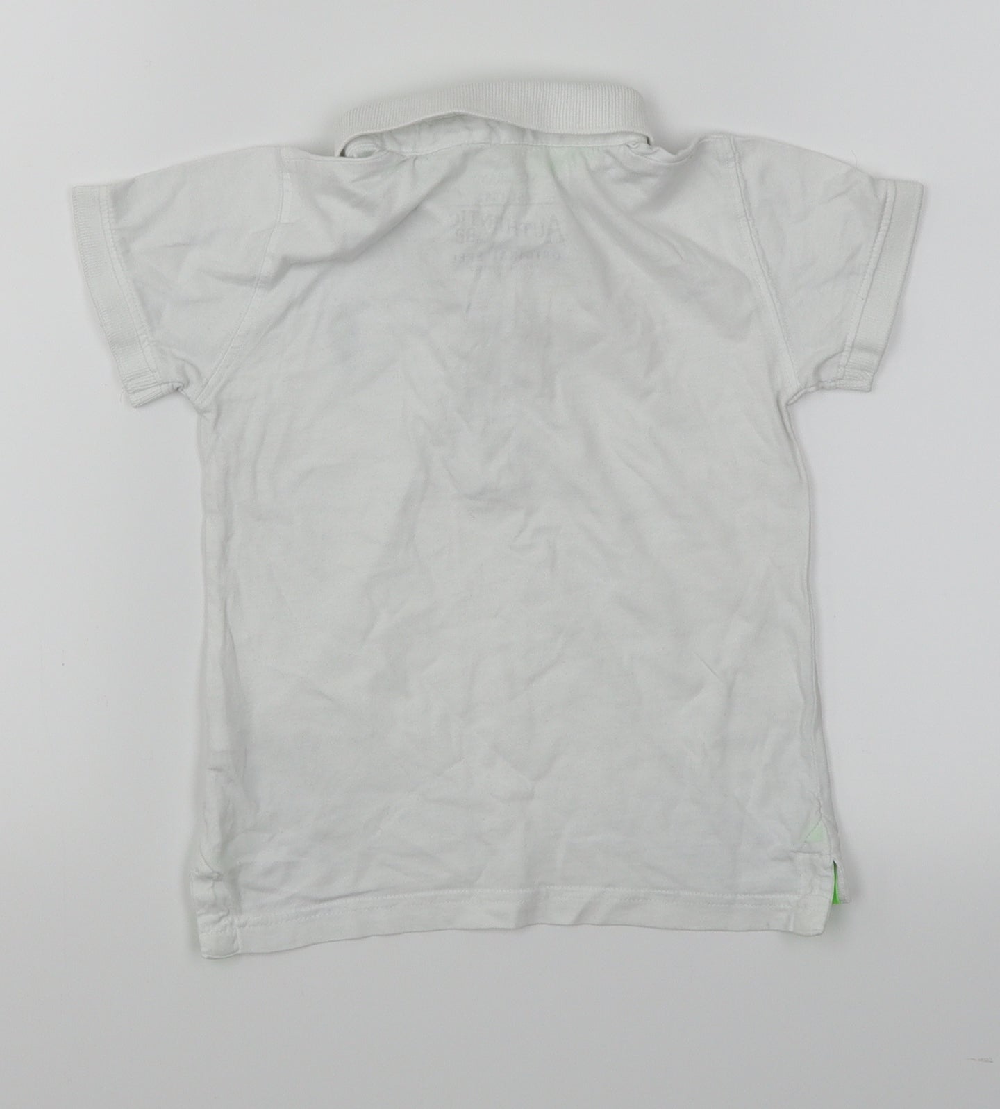 NEXT Boys White   Basic Polo Size 2-3 Years  - Ice cream