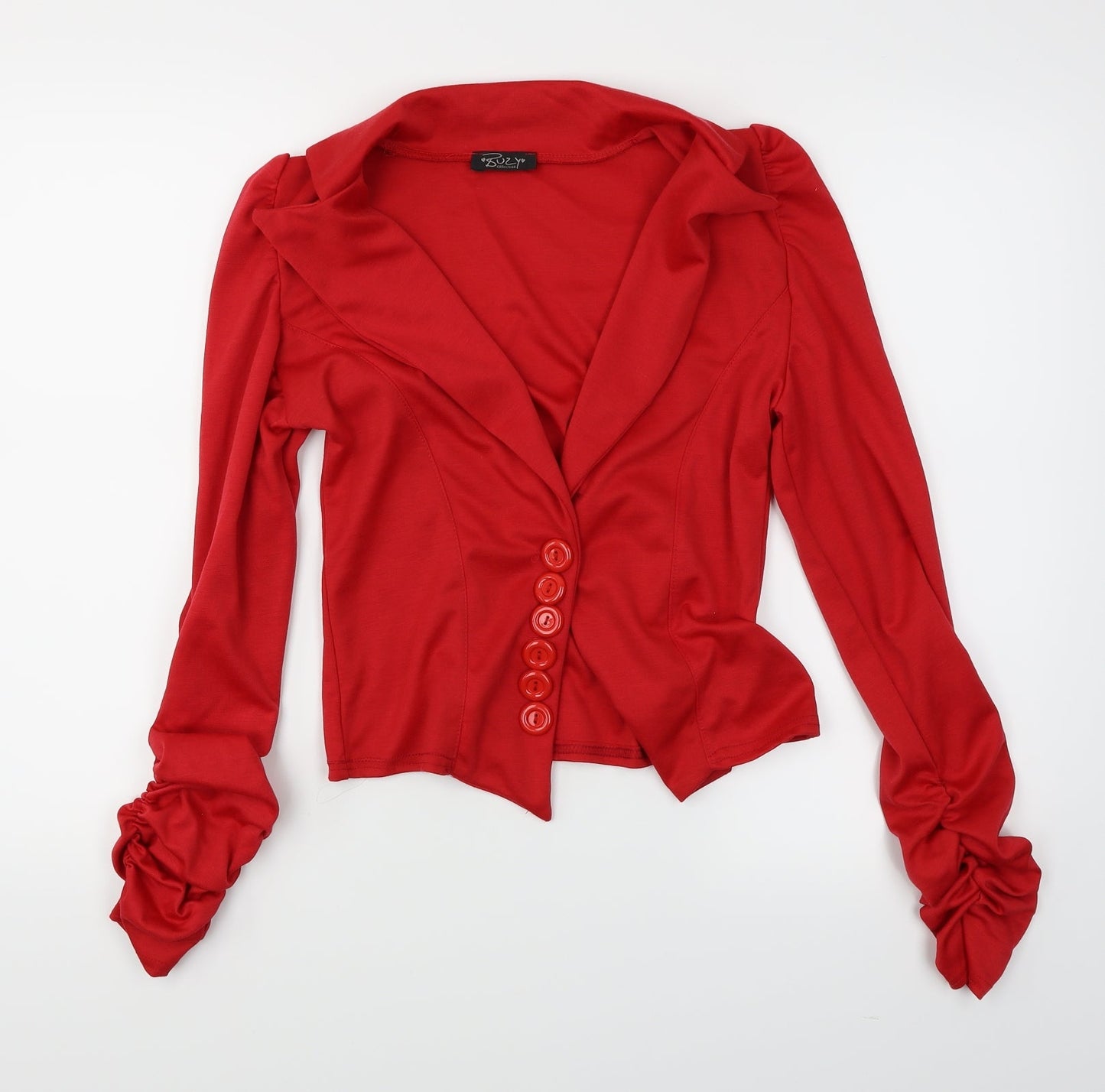 Buzy Womens Red   Jacket Blazer Size 10