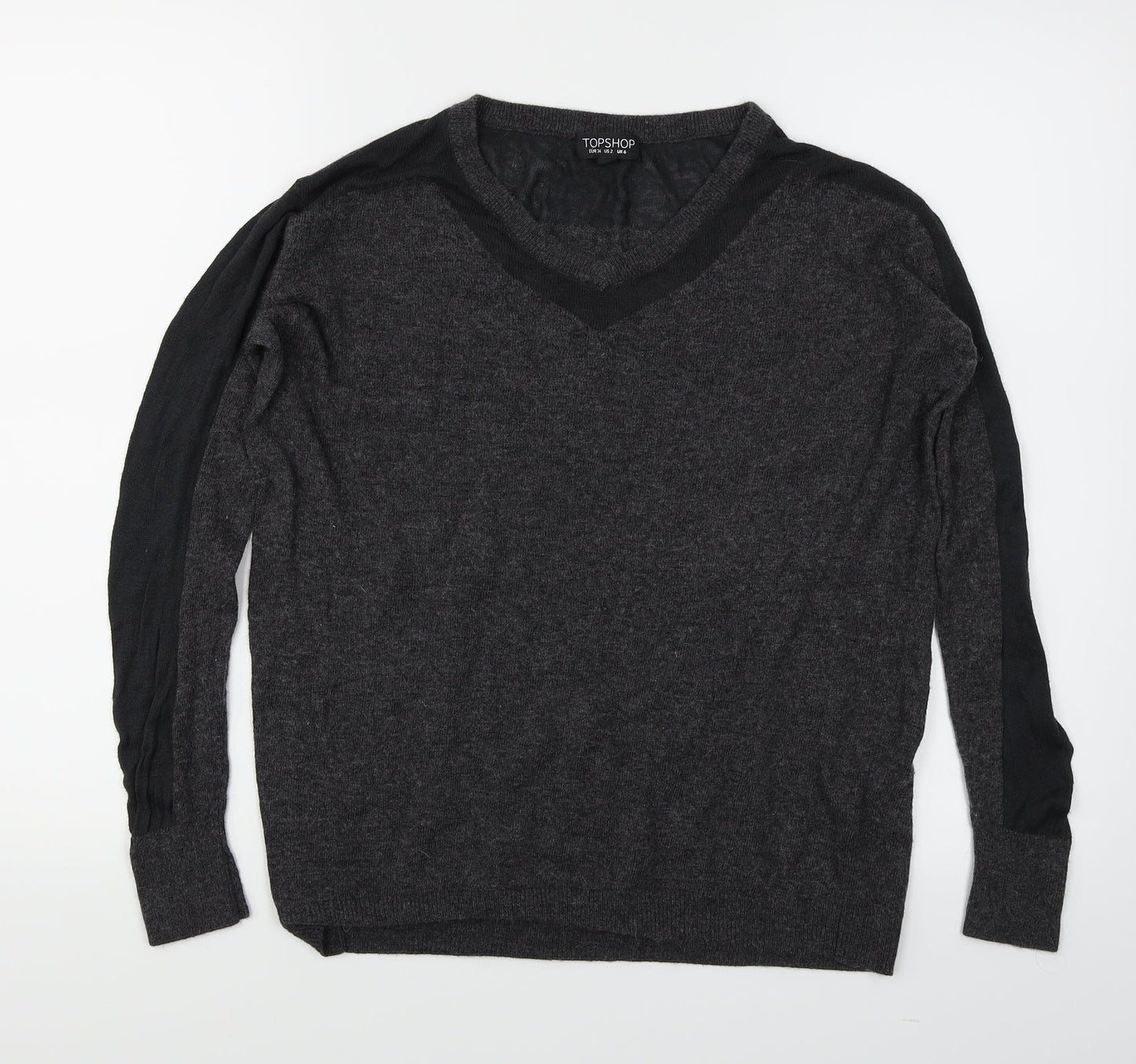 Topshop Womens Grey   Pullover Jumper Size 6