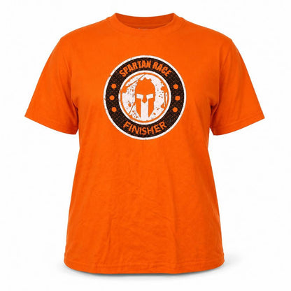 Front view of Spartan women’s orange basic t-shirt, size L