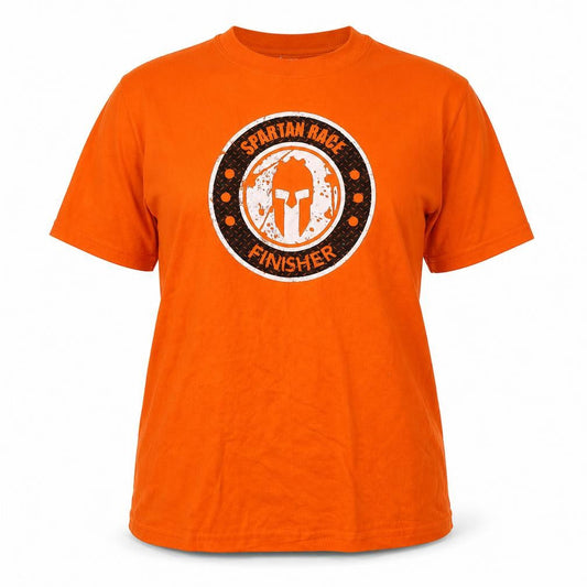 Front view of Spartan women’s orange basic t-shirt, size L