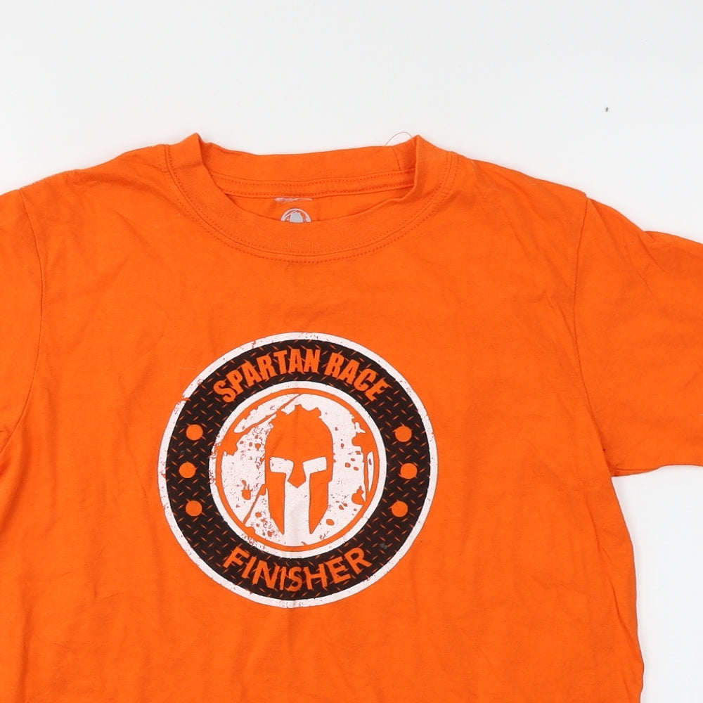 Spartan Womens Orange   Basic T-Shirt Size L