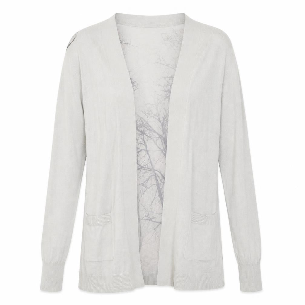 H&M Womens Grey   Cardigan Jumper Size S