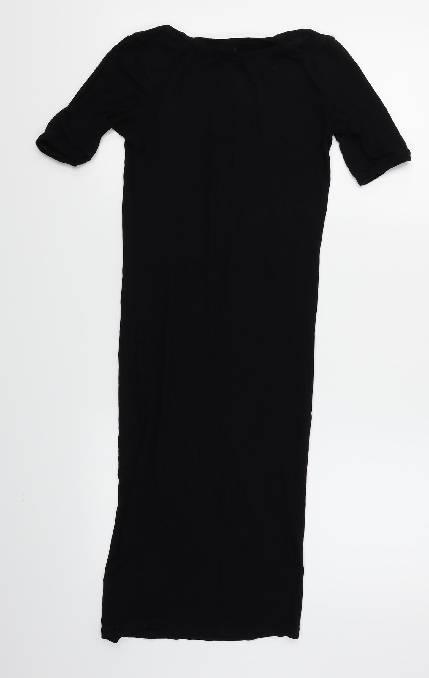 Preworn Womens Black   T-Shirt Dress  Size 6