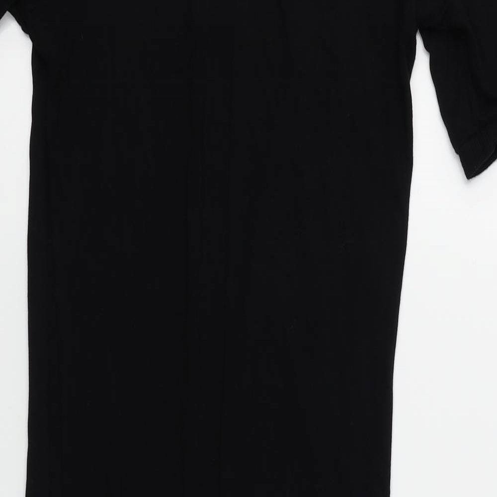 Preworn Womens Black   T-Shirt Dress  Size 6