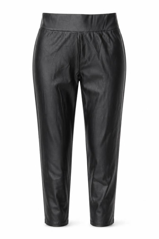 Front view of Primark women’s black trousers, size S, 28-inch leg