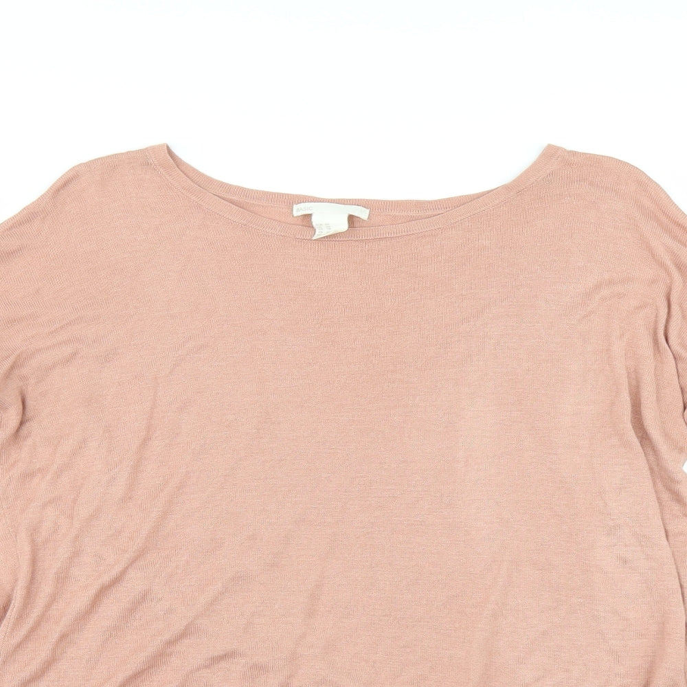 H&M Womens Pink   Pullover Jumper Size XS