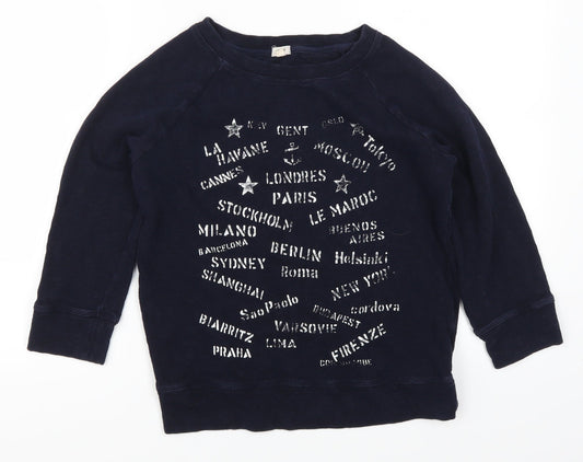 J Crew Womens Blue   Pullover Sweatshirt Size XS  - Cities
