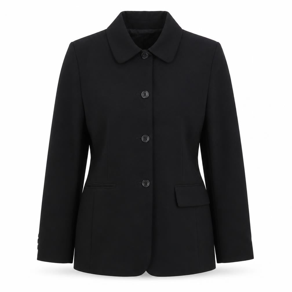 Preworn Womens Black   Jacket Suit Jacket Size 14
