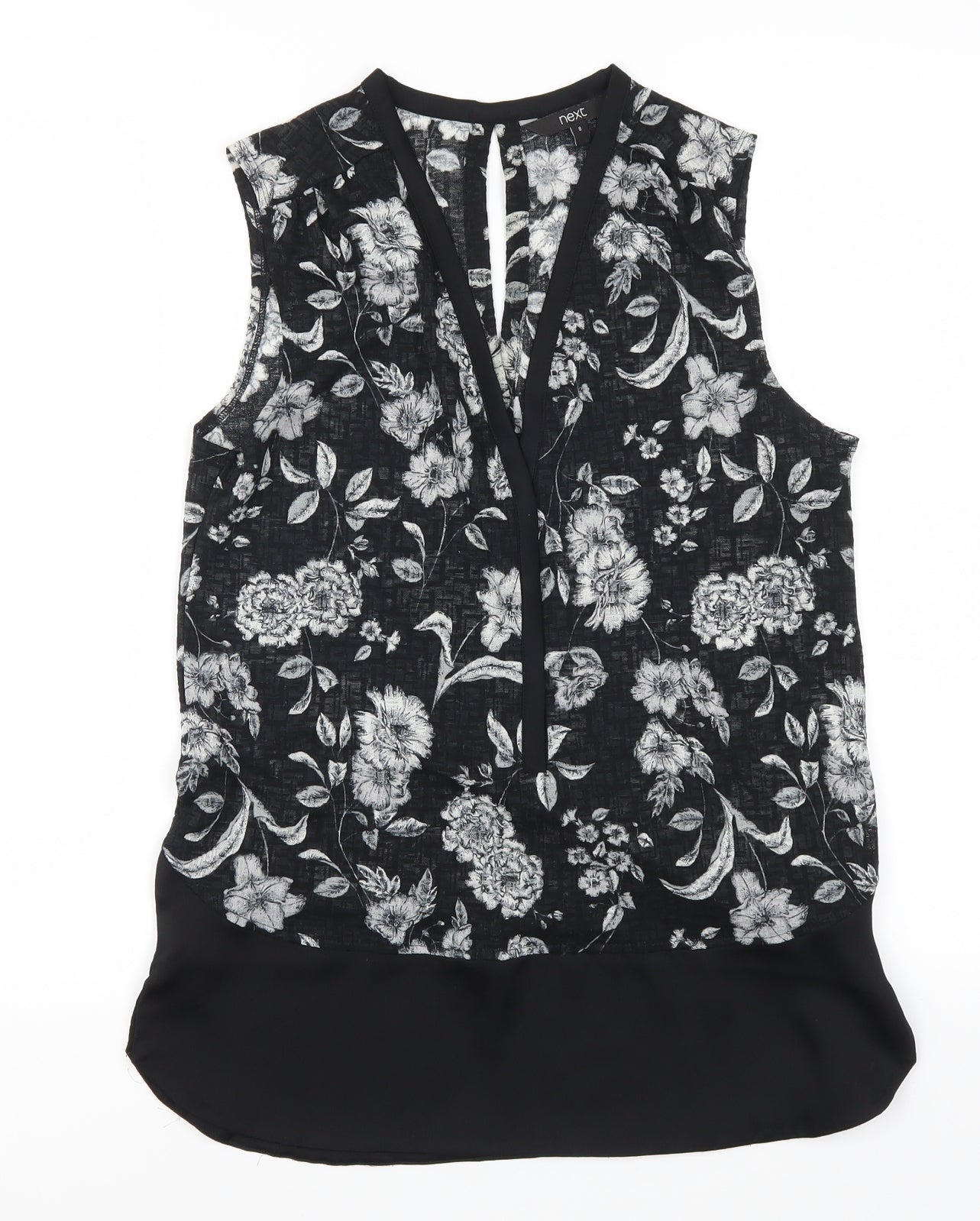 NEXT Womens Grey Floral  Basic Tank Size 8