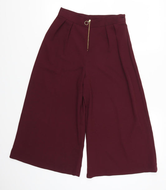 George Womens Purple   Cropped Trousers Size 8 L20 in - Plum