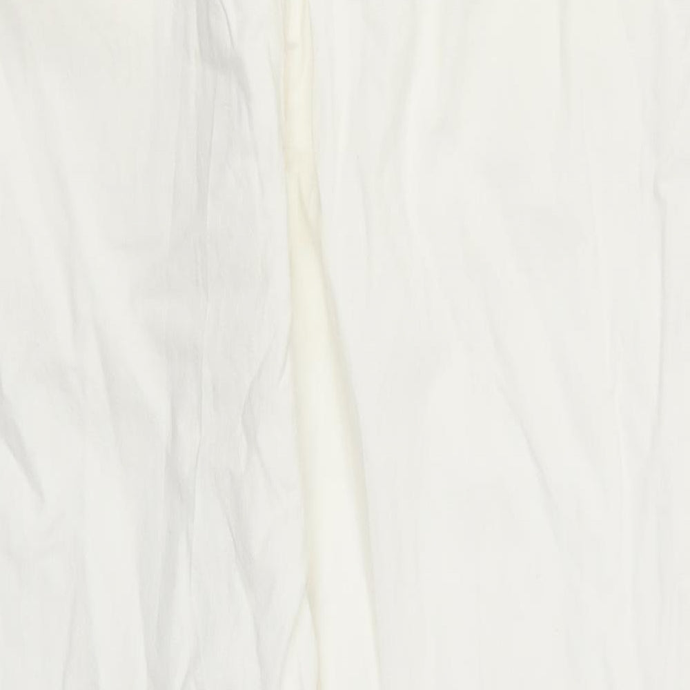 Preworn Womens White   Trousers  Size 32 in L28 in