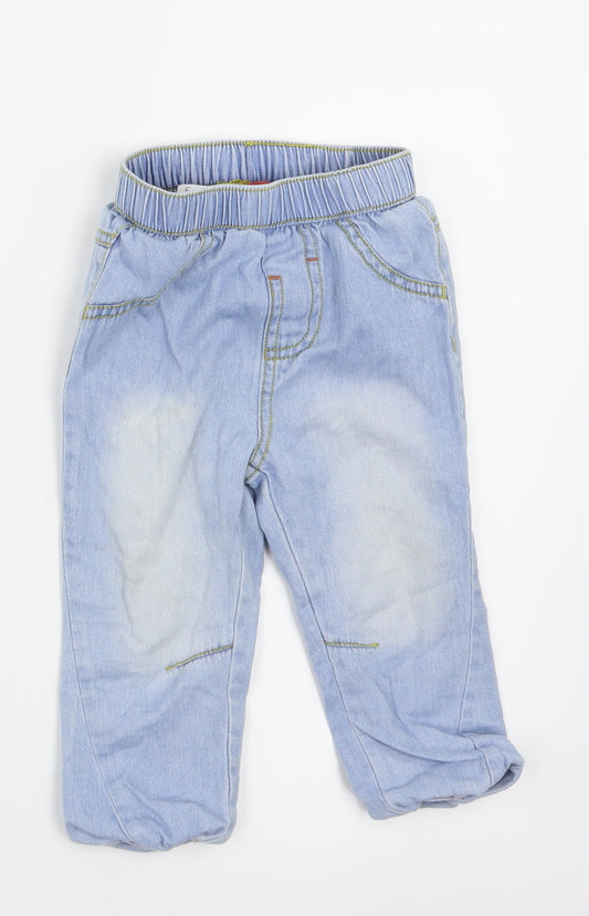 George Girls Blue   Jogger Jeans Size 12-18 Months