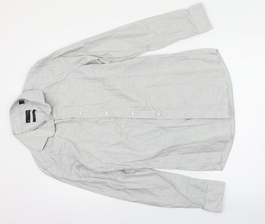 NEXT Mens Grey    Button-Up Size M