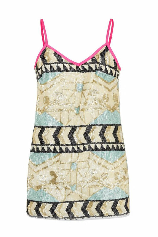 Miss Selfridge Womens Multicoloured Animal Print  Camisole Tank Size 6