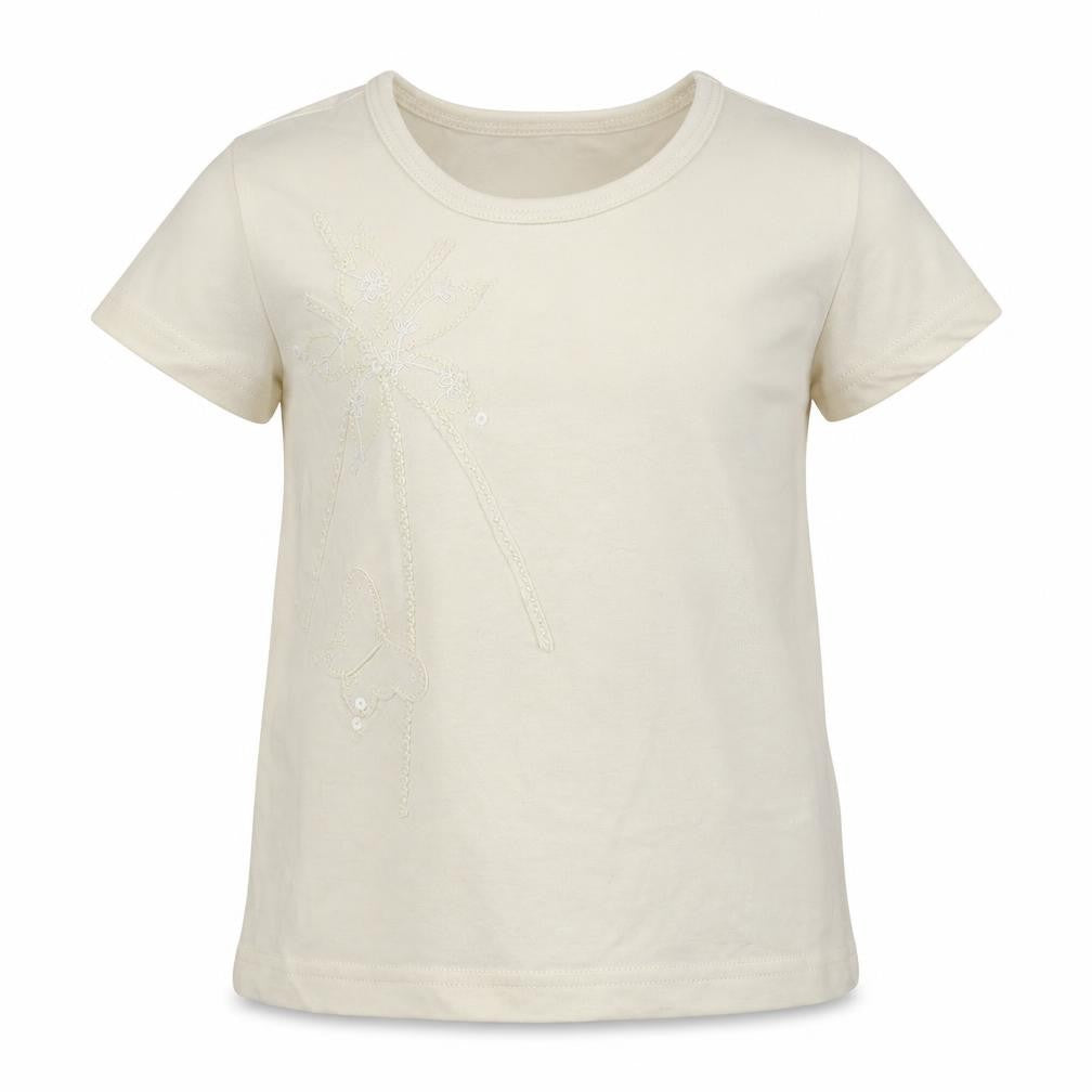 Marks & Spencer Girls White   Basic T-Shirt Size 6 Years