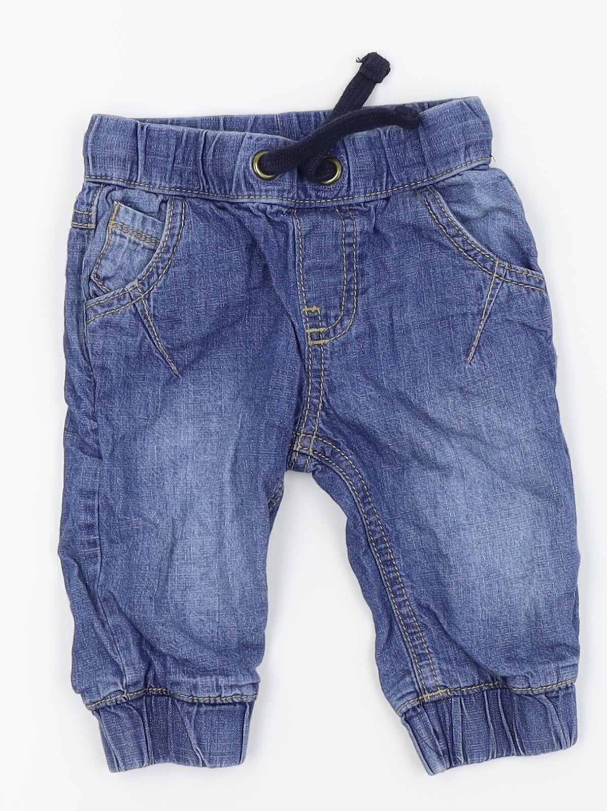 F&F Boys Blue   Cargo Jeans Size 3-6 Months