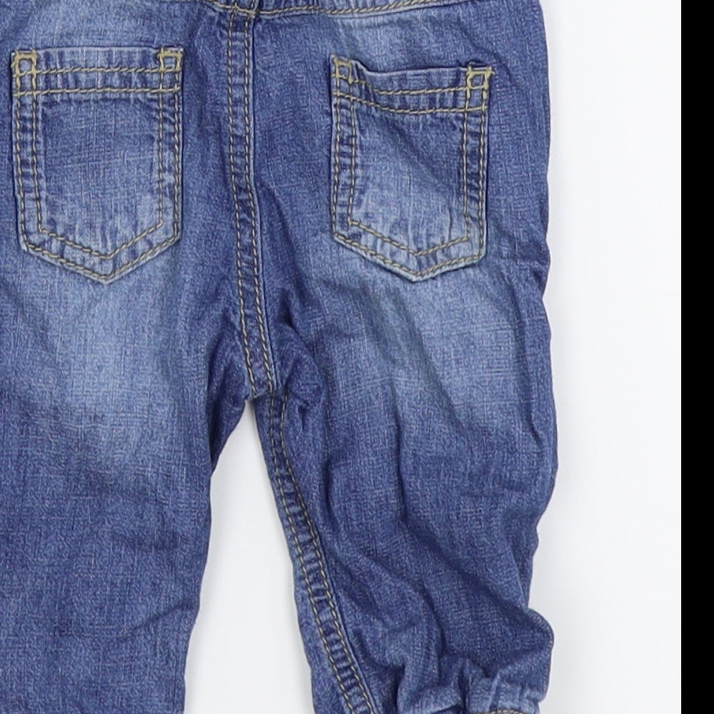 F&F Boys Blue   Cargo Jeans Size 3-6 Months