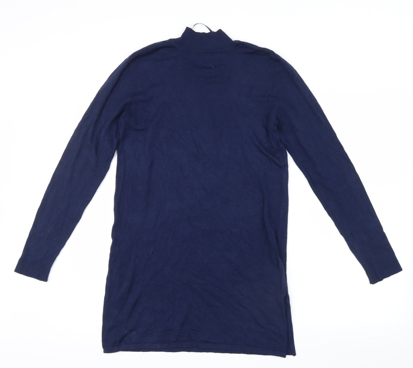 Atmosphere Womens Blue  Knit Basic T-Shirt Size 6  - Long