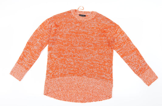 New Look Womens Orange  Knit Pullover Jumper Size S