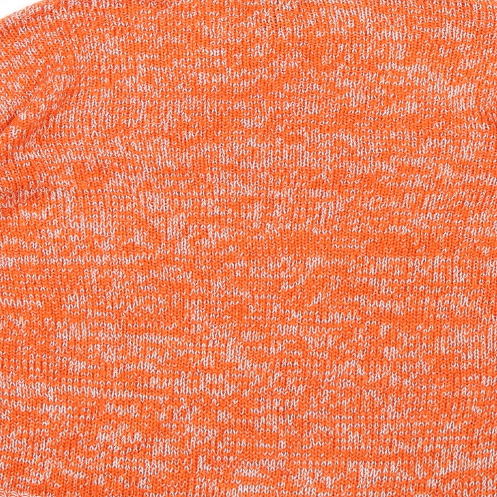 New Look Womens Orange  Knit Pullover Jumper Size S