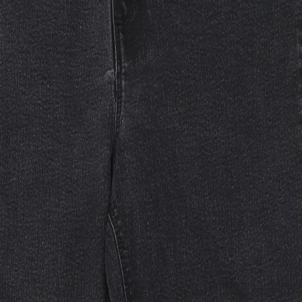 Pep&Co Womens Black  Denim Straight Jeans Size 14 L27 in