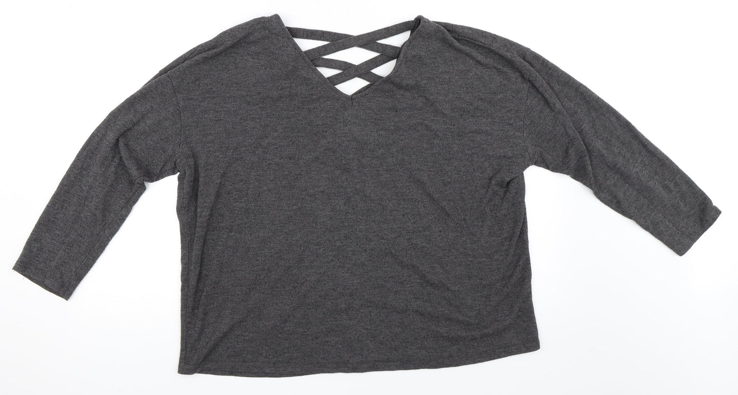 Atmosphere Womens Grey   Pullover Jumper Size L