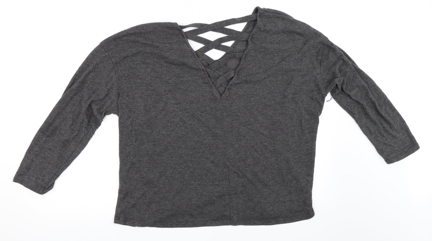 Atmosphere Womens Grey   Pullover Jumper Size L