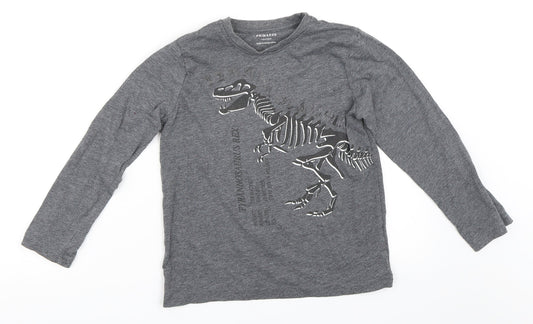 Primark Boys Grey   Basic T-Shirt Size 7-8 Years