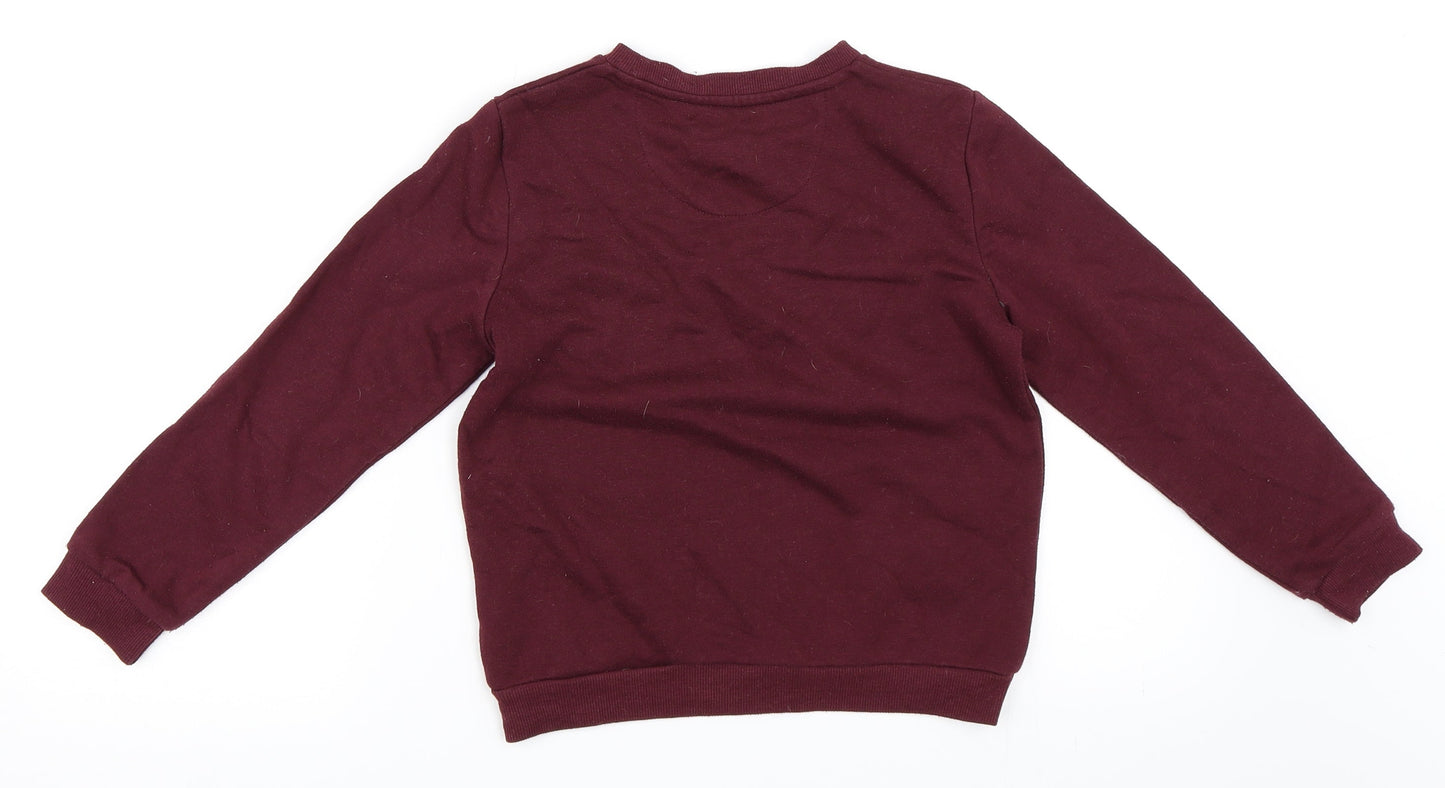 Primark Boys Red   Pullover Sweatshirt Size 7-8 Years