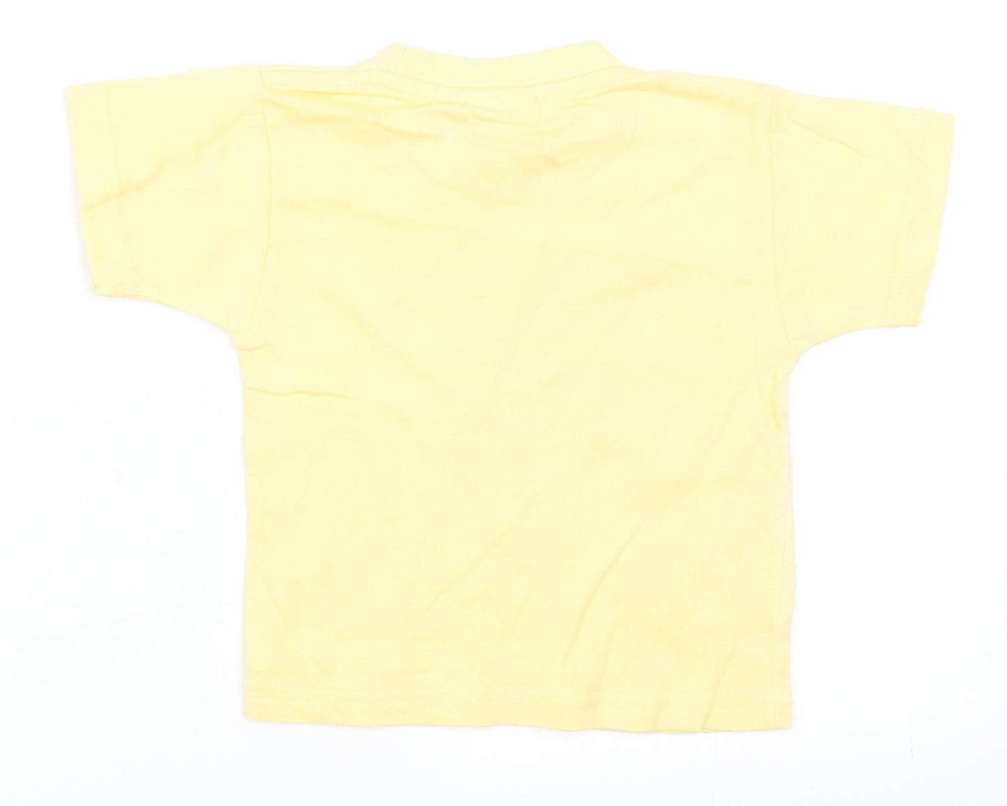 Atlantees Boys Yellow   Basic T-Shirt Size 6-9 Months