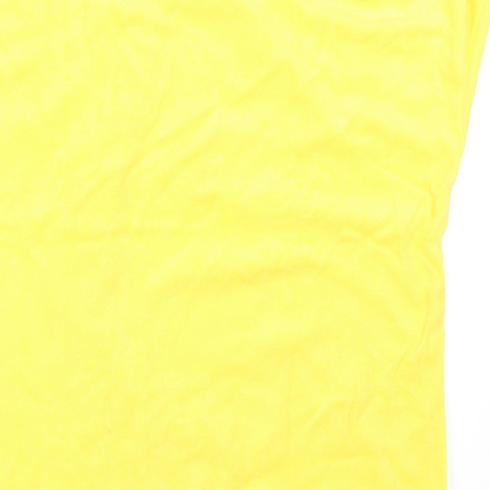 Preworn Womens Yellow   Basic T-Shirt Size 12