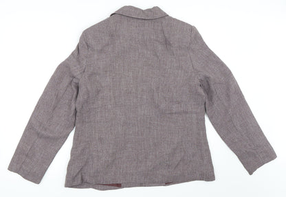 Back view of Marks & Spencer women’s red jacket blazer, size UK 16