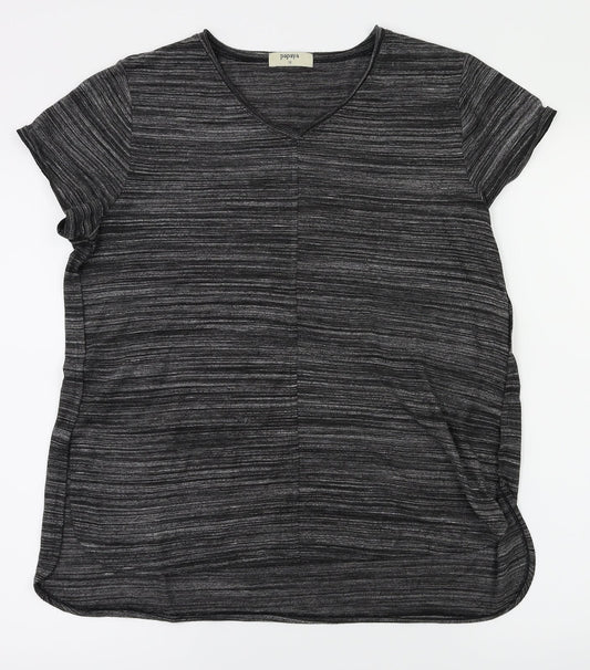 payapa Womens Black   Basic T-Shirt Size 12