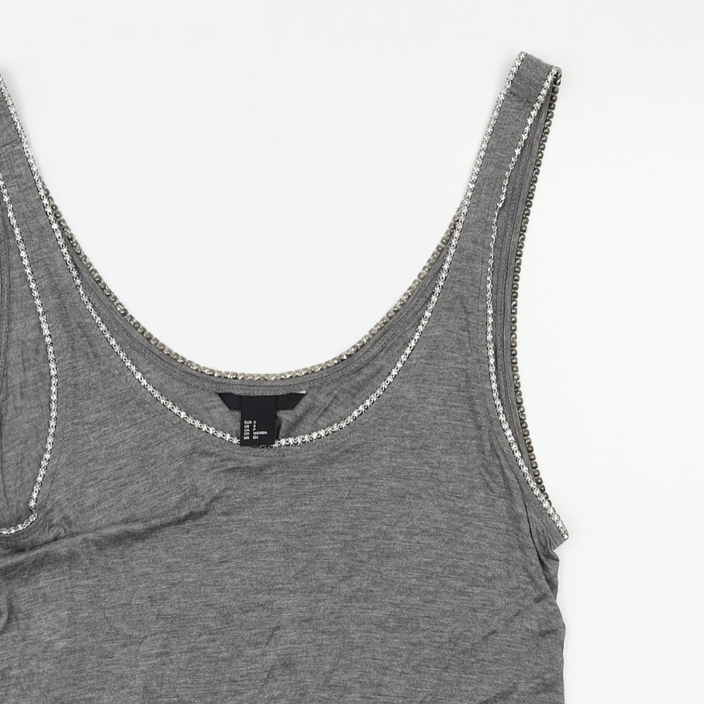 Mens Grey    T-Shirt Size S