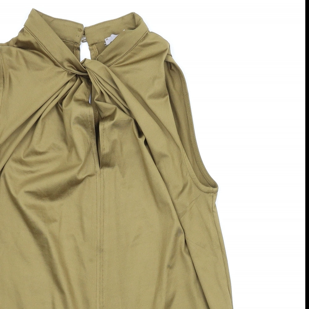 H&M Womens Green   Basic Blouse Size XS