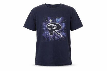 Front view of Continental Clothing Co boys’ blue jersey basic t-shirt, size S
