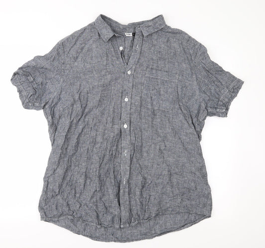 Pep & Co Mens Grey    Button-Up Size XL