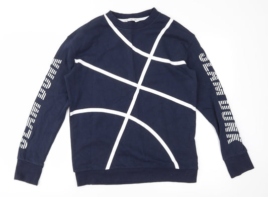 H&M Girls Blue   Pullover Sweatshirt Size 13-14 Years