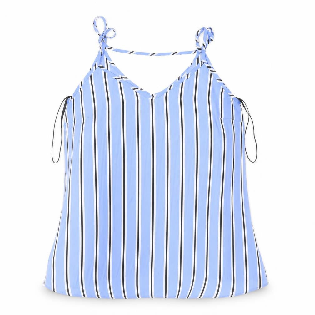 Primark Womens Blue Striped  Camisole Blouse Size 8
