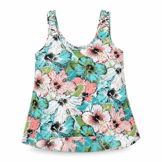 H&M Womens Green Floral  Basic Tank Size XS