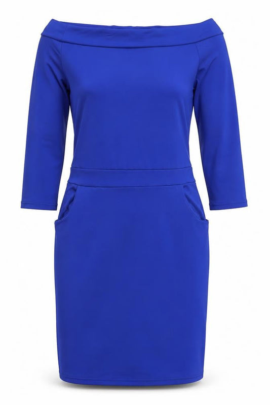 Womens Blue  Jersey Sheath  Size XL