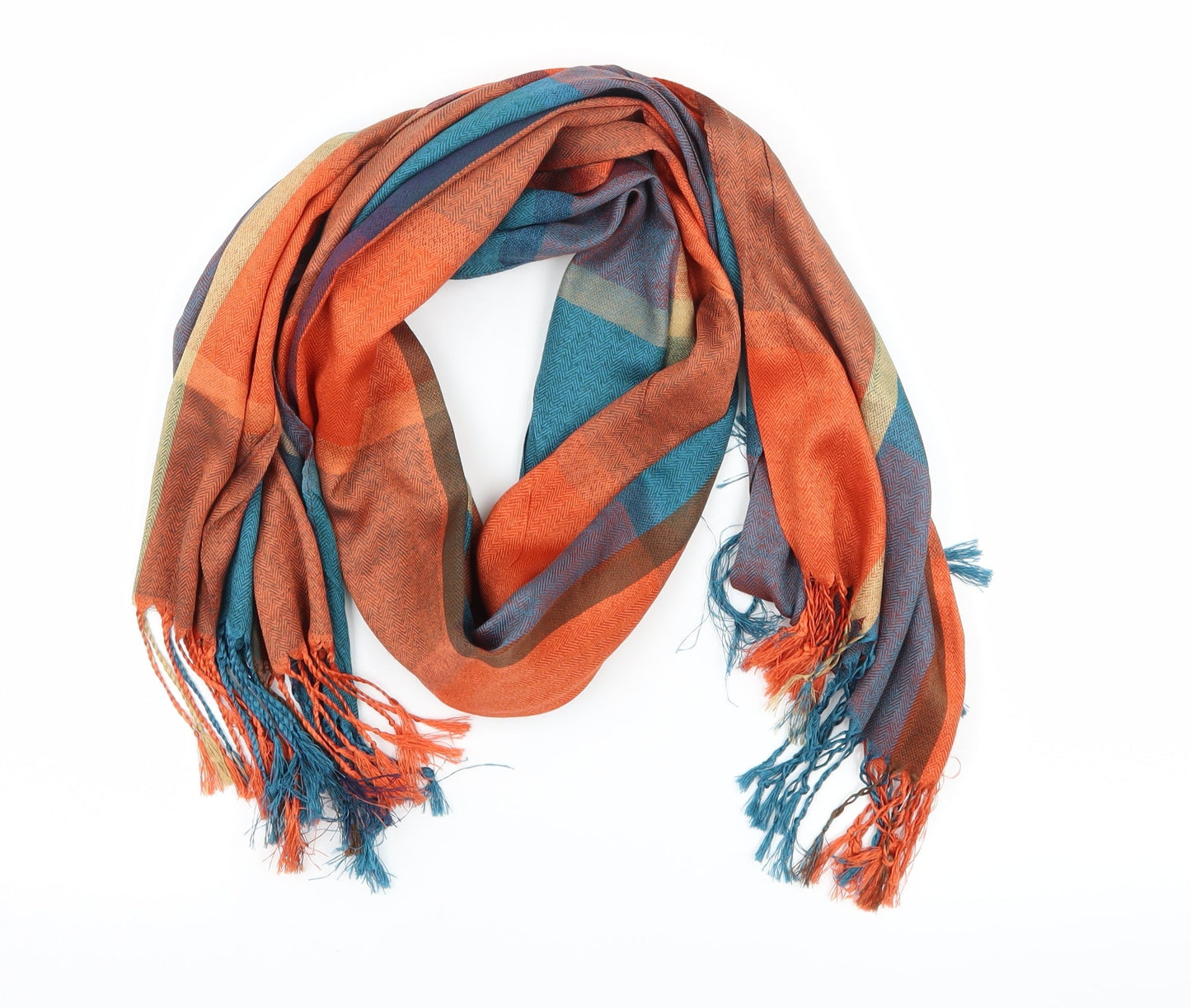 Preworn Womens Multicoloured Check   Scarf