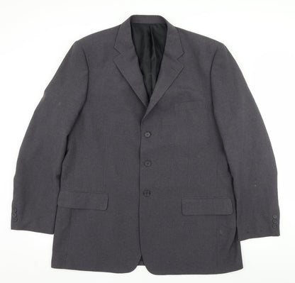 Additional front view of F&F men’s grey jacket suit jacket, size XL